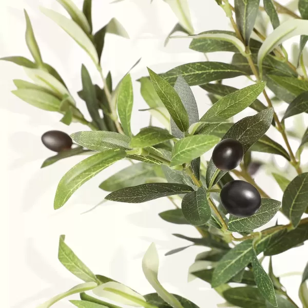 6ft Artificial Olive Tree Tall Fake Potted Olive Silk Tree with Planter Large Faux Olive Branches and Fruits Artificial Tree for Office House Living Room Home Decor8ft