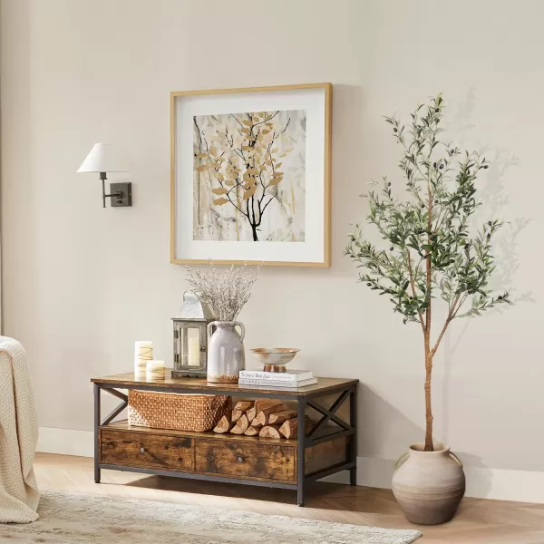 6ft Artificial Olive Tree Tall Fake Potted Olive Silk Tree with Planter Large Faux Olive Branches and Fruits Artificial Tree for Office House Living Room Home Decor6ft