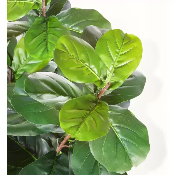 Artificial Fiddle Leaf Fig Tree  65ft Faux Ficus Lyrata Plant with 108 Fiddle Leaves Fake Fig Silk Tree in Pot Artificial Tree for Indoor Outdoor House Home Office Perfect Housewarming5ft
