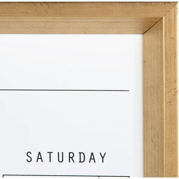 DesignOvation Calter Modern Framed Magnetic Dry Erase Monthly Calendar GoldGold