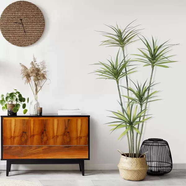 Faux Agave Plant 6ft  Faux Dracaena Tree with 5 Heads in Pot  Artificial Tree for Home Decor Indoor Office Decoration Housewarming6ft