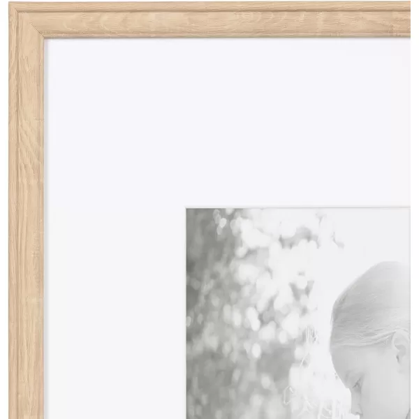 Kate and Laurel Adlynn Rectangle Picture Frame Set of 3 16 x 20 matted to 8 x 10 Bronze Vintage ThreePiece Frame Set for Gallery Wall Frame Set in Living Room Wall DecorNatural