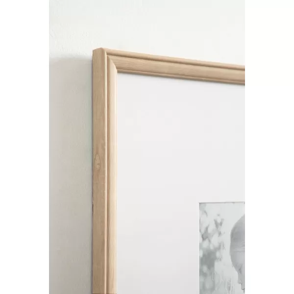 Kate and Laurel Adlynn Rectangle Picture Frame Set of 3 16 x 20 matted to 8 x 10 Bronze Vintage ThreePiece Frame Set for Gallery Wall Frame Set in Living Room Wall DecorNatural