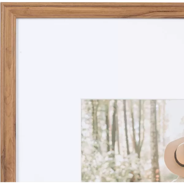 Kate and Laurel Adlynn Rectangle Picture Frame Set of 3 16 x 20 matted to 8 x 10 Bronze Vintage ThreePiece Frame Set for Gallery Wall Frame Set in Living Room Wall DecorBrown
