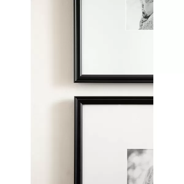 Kate and Laurel Adlynn Rectangle Picture Frame Set of 3 16 x 20 matted to 8 x 10 Bronze Vintage ThreePiece Frame Set for Gallery Wall Frame Set in Living Room Wall DecorBlack