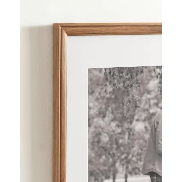 Kate and Laurel Adlynn Rectangle Picture Frame Set of 3 16 x 20 matted to 8 x 10 Bronze Vintage ThreePiece Frame Set for Gallery Wall Frame Set in Living Room Wall DecorBrown