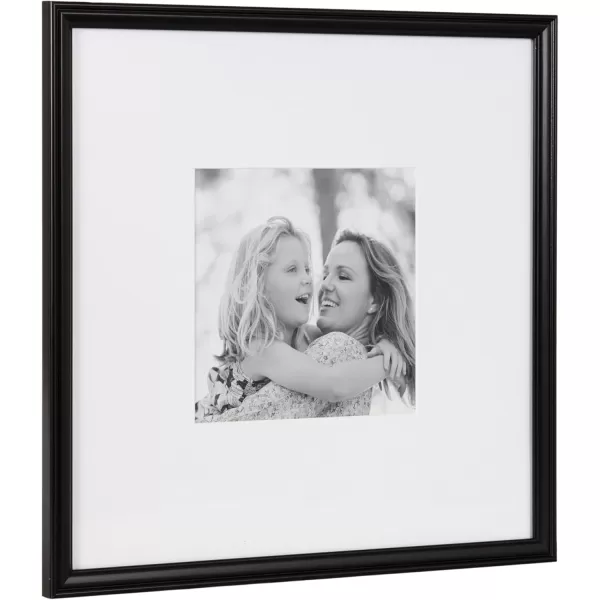 Kate and Laurel Adlynn Rectangle Picture Frame Set of 3 16 x 20 matted to 8 x 10 Bronze Vintage ThreePiece Frame Set for Gallery Wall Frame Set in Living Room Wall DecorBlack