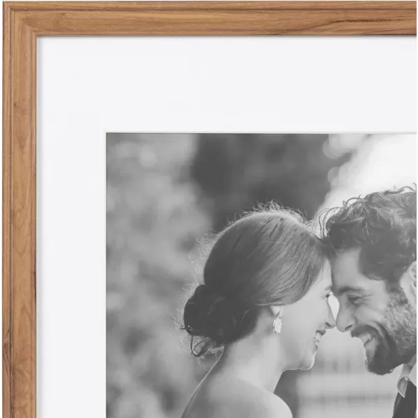 Kate and Laurel Adlynn Rectangle Picture Frame Set of 3 16 x 20 matted to 8 x 10 Bronze Vintage ThreePiece Frame Set for Gallery Wall Frame Set in Living Room Wall DecorBrown