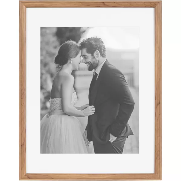 Kate and Laurel Adlynn Rectangle Picture Frame Set of 3 16 x 20 matted to 8 x 10 Bronze Vintage ThreePiece Frame Set for Gallery Wall Frame Set in Living Room Wall DecorBrown