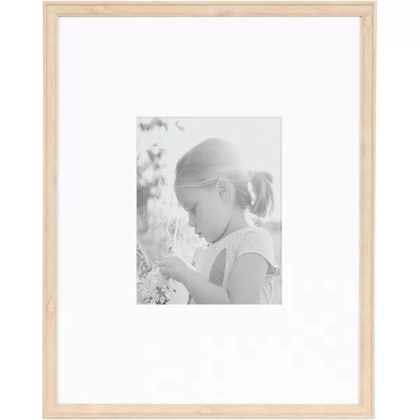 Kate and Laurel Adlynn Rectangle Picture Frame Set of 3 16 x 20 matted to 8 x 10 Bronze Vintage ThreePiece Frame Set for Gallery Wall Frame Set in Living Room Wall DecorNatural