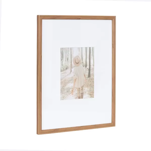 Kate and Laurel Adlynn Rectangle Picture Frame Set of 3 16 x 20 matted to 8 x 10 Bronze Vintage ThreePiece Frame Set for Gallery Wall Frame Set in Living Room Wall DecorBrown
