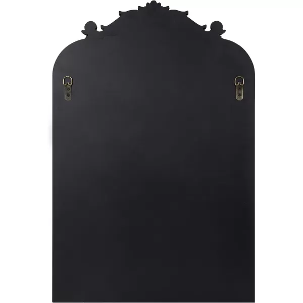 Kate and Laurel Arendahl Beveled Frameless Arch Mirror 20 x 30 Antique Gold Arched Baroque Mirror Decor for Bathroom Vanity Bedroom or EntrywayGold