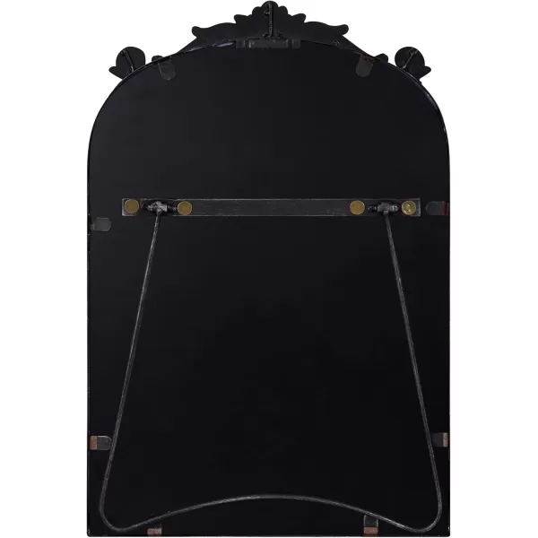 Kate and Laurel Arendahl Glam Table Mirror 12 x 18 Black Traditional Chic Mirror for WallBlack