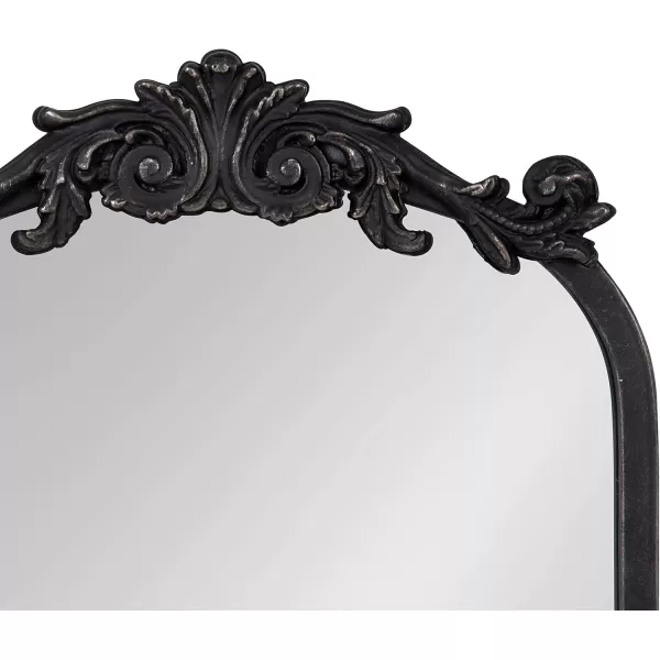 Kate and Laurel Arendahl Glam Table Mirror 12 x 18 Black Traditional Chic Mirror for WallBlack
