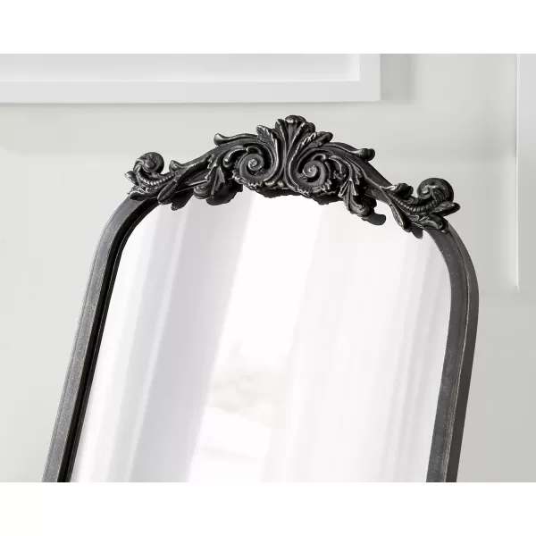 Kate and Laurel Arendahl Glam Table Mirror 12 x 18 Black Traditional Chic Mirror for WallBlack