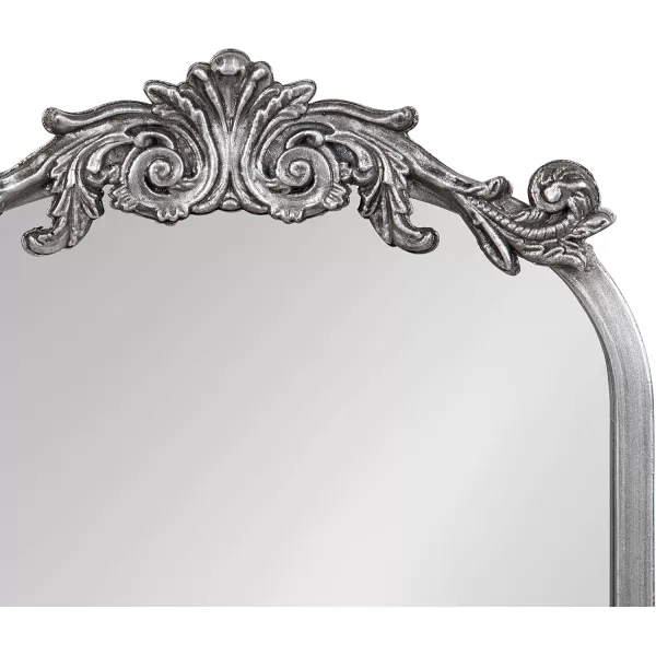 Kate and Laurel Arendahl Glam Table Mirror 12 x 18 Black Traditional Chic Mirror for WallSilver