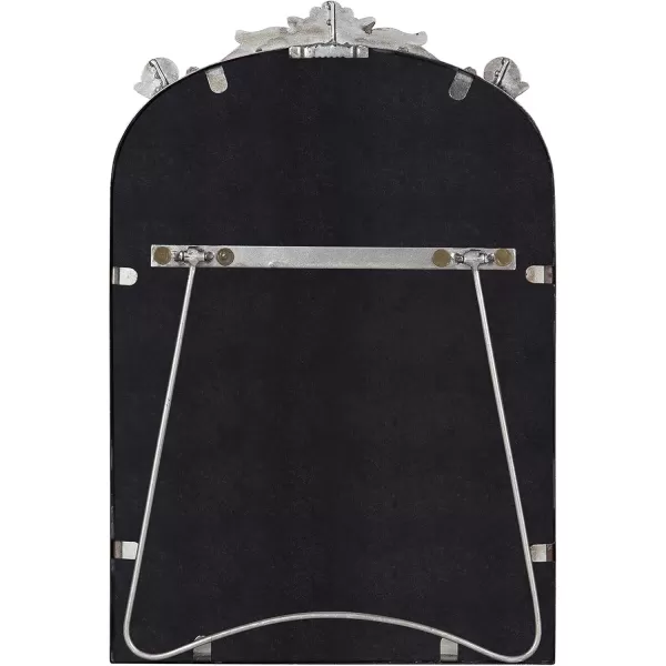 Kate and Laurel Arendahl Glam Table Mirror 12 x 18 Black Traditional Chic Mirror for WallSilver