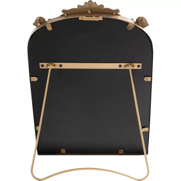 Kate and Laurel Arendahl Glam Table Mirror 12 x 18 Gold Traditional Chic Mirror for WallGold