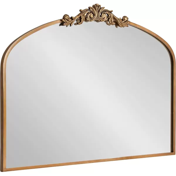 Kate and Laurel Arendahl Traditional Ornate Wall Mirror 19 x 31 Antique Silver Decorative Mirror with Baroque Inspired DetailingGold