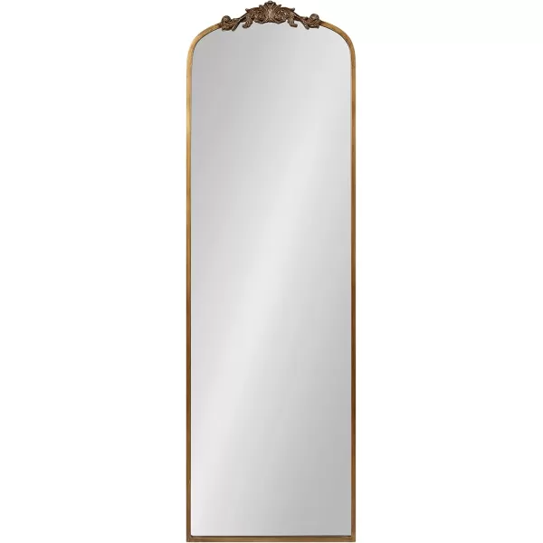 Kate and Laurel Arendahl Traditional Ornate Wall Mirror 19 x 31 Antique Silver Decorative Mirror with Baroque Inspired DetailingGold