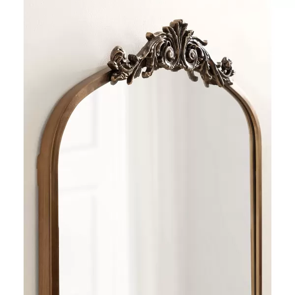 Kate and Laurel Arendahl Traditional Ornate Wall Mirror 19 x 31 Antique Silver Decorative Mirror with Baroque Inspired DetailingGold