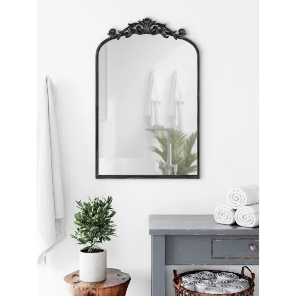 Kate and Laurel Arendahl Traditional Ornate Wall Mirror 19 x 31 Antique Silver Decorative Mirror with Baroque Inspired DetailingGold