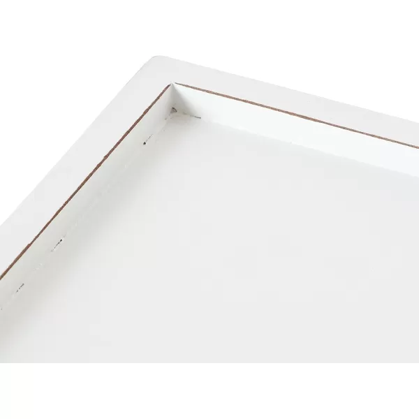 Kate and Laurel Astral Decorative Wood Tray 10x24 GrayWhite