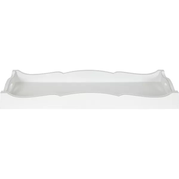 Kate and Laurel Astral Decorative Wood Tray 10x24 GrayWhite
