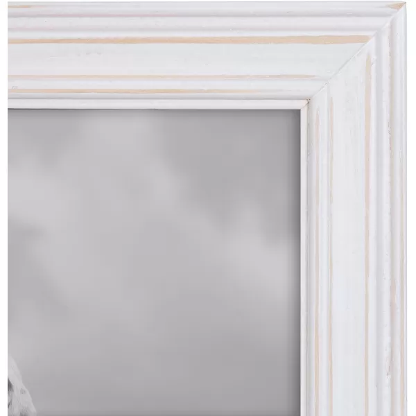 Kate and Laurel Bordeaux Coastal Gallery Frame Wall Kit Set of 6 with Assorted Size Frames Graywash Navy Blue Distressed WhiteMultiBlack