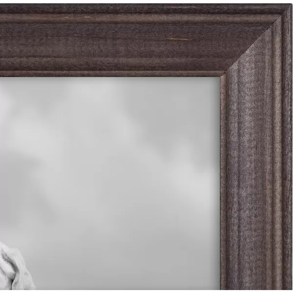 Kate and Laurel Bordeaux Coastal Gallery Frame Wall Kit Set of 6 with Assorted Size Frames Graywash Navy Blue Distressed WhiteMultiGray