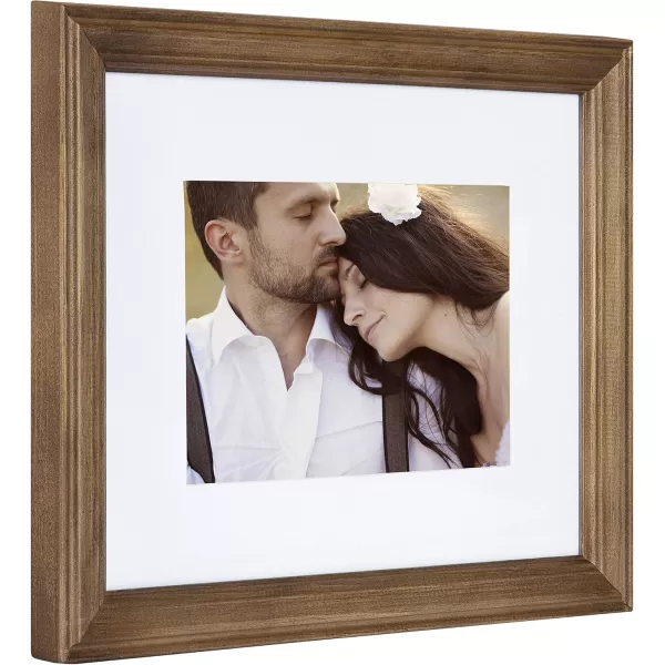 Kate and Laurel Bordeaux Coastal Gallery Frame Wall Kit Set of 6 with Assorted Size Frames Graywash Navy Blue Distressed WhiteRustic BrownGray
