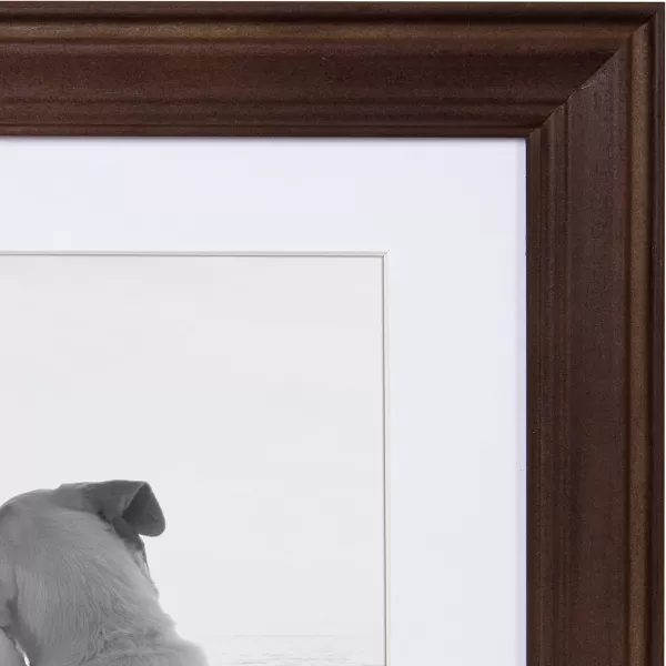 Kate and Laurel Bordeaux Coastal Gallery Wall Kit Set of 10 with Assorted Size Frames in 3 Different Finishes White Blue and GrayBrown