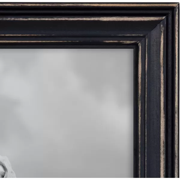 Kate and Laurel Bordeaux Coastal Gallery Wall Kit Set of 10 with Assorted Size Frames in 3 Different Finishes White Blue and GrayMultiBlack