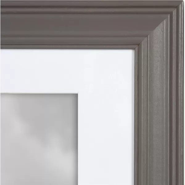 Kate and Laurel Bordeaux Coastal Gallery Wall Kit Set of 10 with Assorted Size Frames in 3 Different Finishes White Blue and GrayMultiNatural