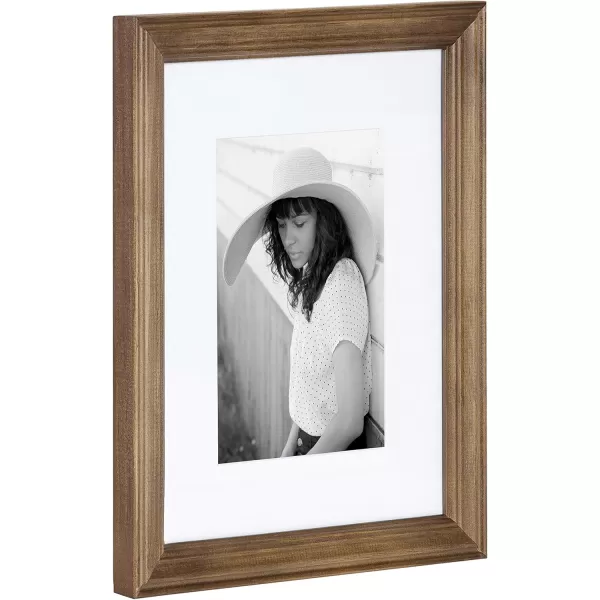 Kate and Laurel Bordeaux Coastal Gallery Wall Kit Set of 10 with Assorted Size Frames in 3 Different Finishes White Blue and GrayNatural