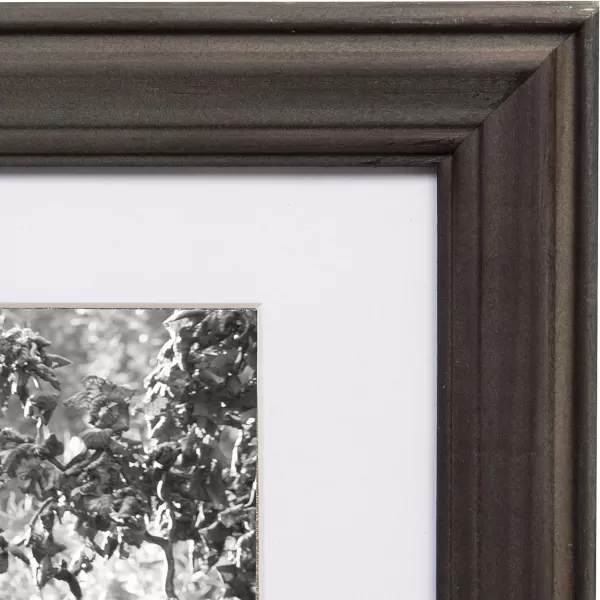 Kate and Laurel Bordeaux Coastal Gallery Wall Kit Set of 10 with Assorted Size Frames in 3 Different Finishes White Blue and GrayWhite  Grey  Charcoal Grey