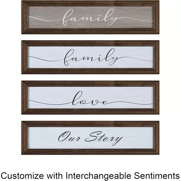 Kate and Laurel Bordeaux Expressions Wall Decor Collection Rustic Gray and White Assorted Size Frames and Decorative Wall AccentsMultiGray