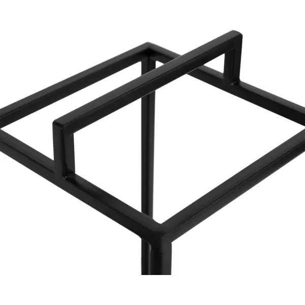 Kate and Laurel Brandt Farmhouse TwoPiece Candle Holder Set 7 x 7 x 19 Hazelnut and Black Transitional Wood and Metal Lantern Candle Holders for Fireplace Mantel Display2 Piece