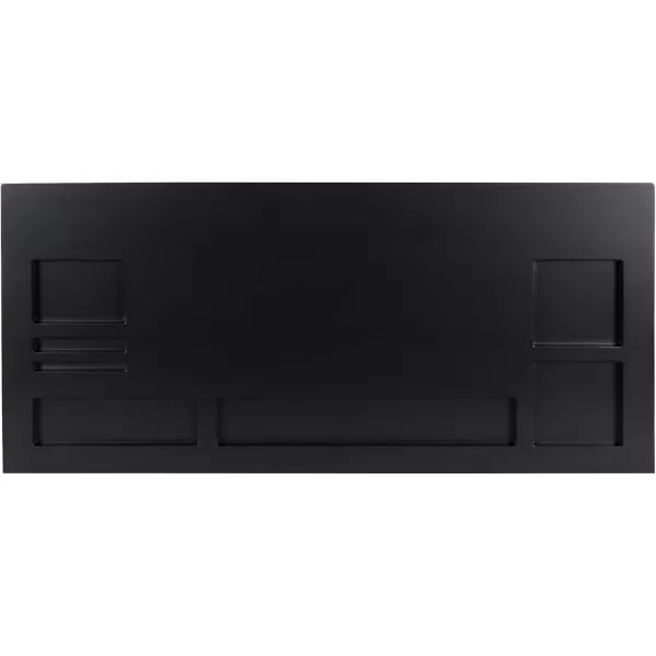 Kate and Laurel Briggs Wood Monitor Riser Desk Organizer BlackBlack