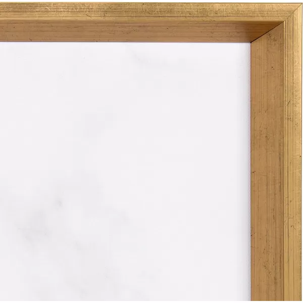 Kate and Laurel Calter Framed Decorative Magnetic Bulletin Board with Classic Glam Cararra Marble Design 215x275 GoldGoldMarble