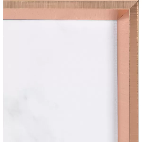 Kate and Laurel Calter Framed Decorative Magnetic Bulletin Board with Classic Glam Cararra Marble Design 215x275 GoldRose GoldMarble