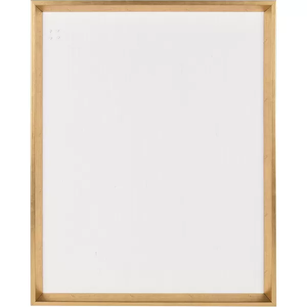 Kate and Laurel Calter Framed Linen Fabric Pinboard 295x295 Gold Modern Wall Organizer for Home or OfficeGold