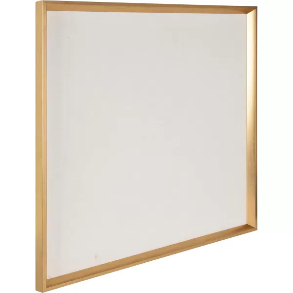 Kate and Laurel Calter Framed Linen Fabric Pinboard 295x295 Gold Modern Wall Organizer for Home or OfficeGold