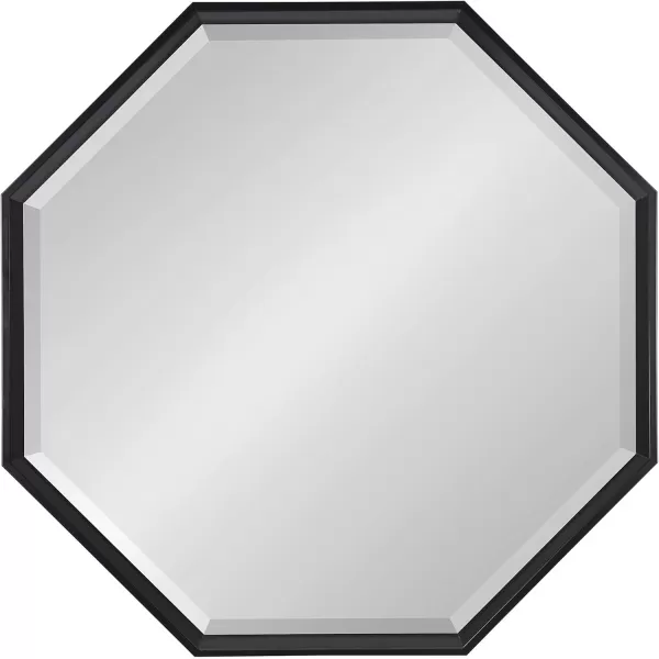 Kate and Laurel Calter Modern Large Octagon Frame Wall Mirror 315 x 315 GoldBlack