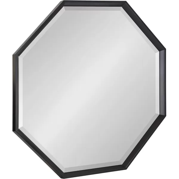 Kate and Laurel Calter Modern Large Octagon Frame Wall Mirror 315 x 315 GoldBlack