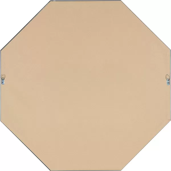 Kate and Laurel Calter Modern Large Octagon Frame Wall Mirror 315 x 315 GoldBlack