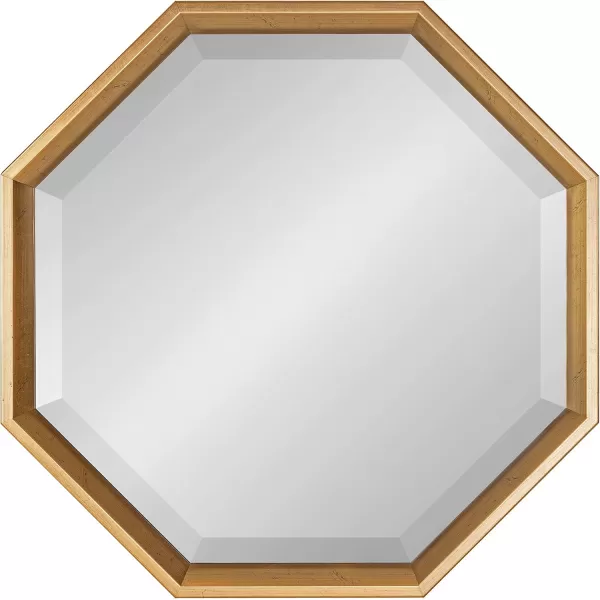 Kate and Laurel Calter Modern Large Octagon Frame Wall Mirror 315 x 315 GoldGold