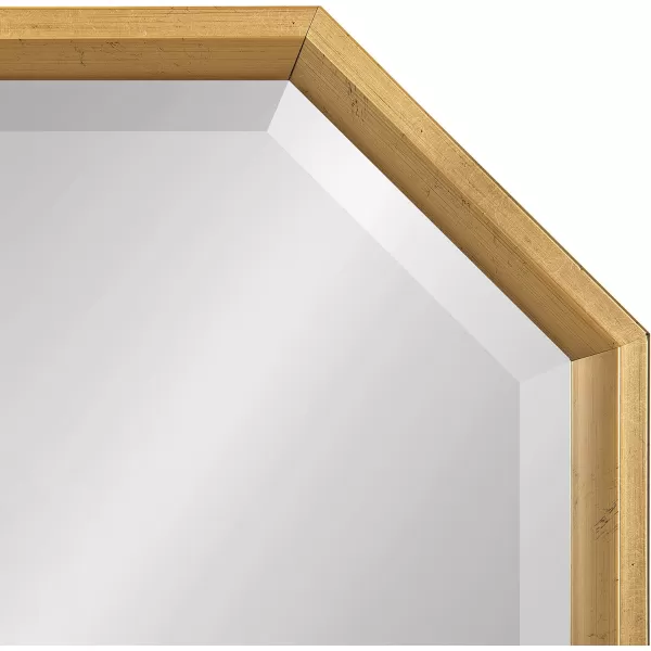 Kate and Laurel Calter Modern Large Octagon Frame Wall Mirror 315 x 315 GoldGold