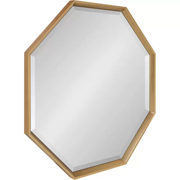 Kate and Laurel Calter Modern Large Octagon Frame Wall Mirror 315 x 315 GoldGold