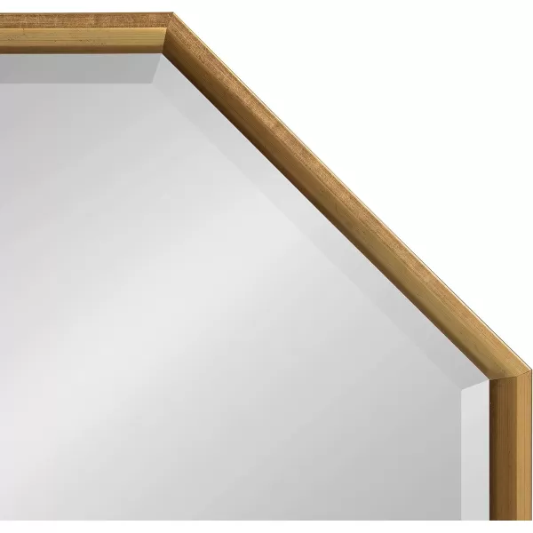 Kate and Laurel Calter Modern Large Octagon Frame Wall Mirror 315 x 315 GoldGold